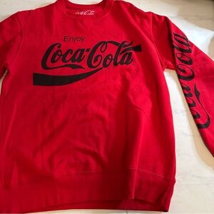 Coca Cola Red longer. Sweatshirt.  EUC!